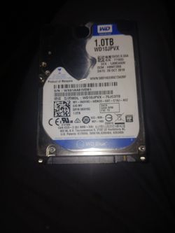 Western Digital 1 Terabyte Harddrive