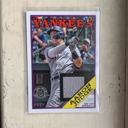 Aaron Judge Game Used Memorabilia Card