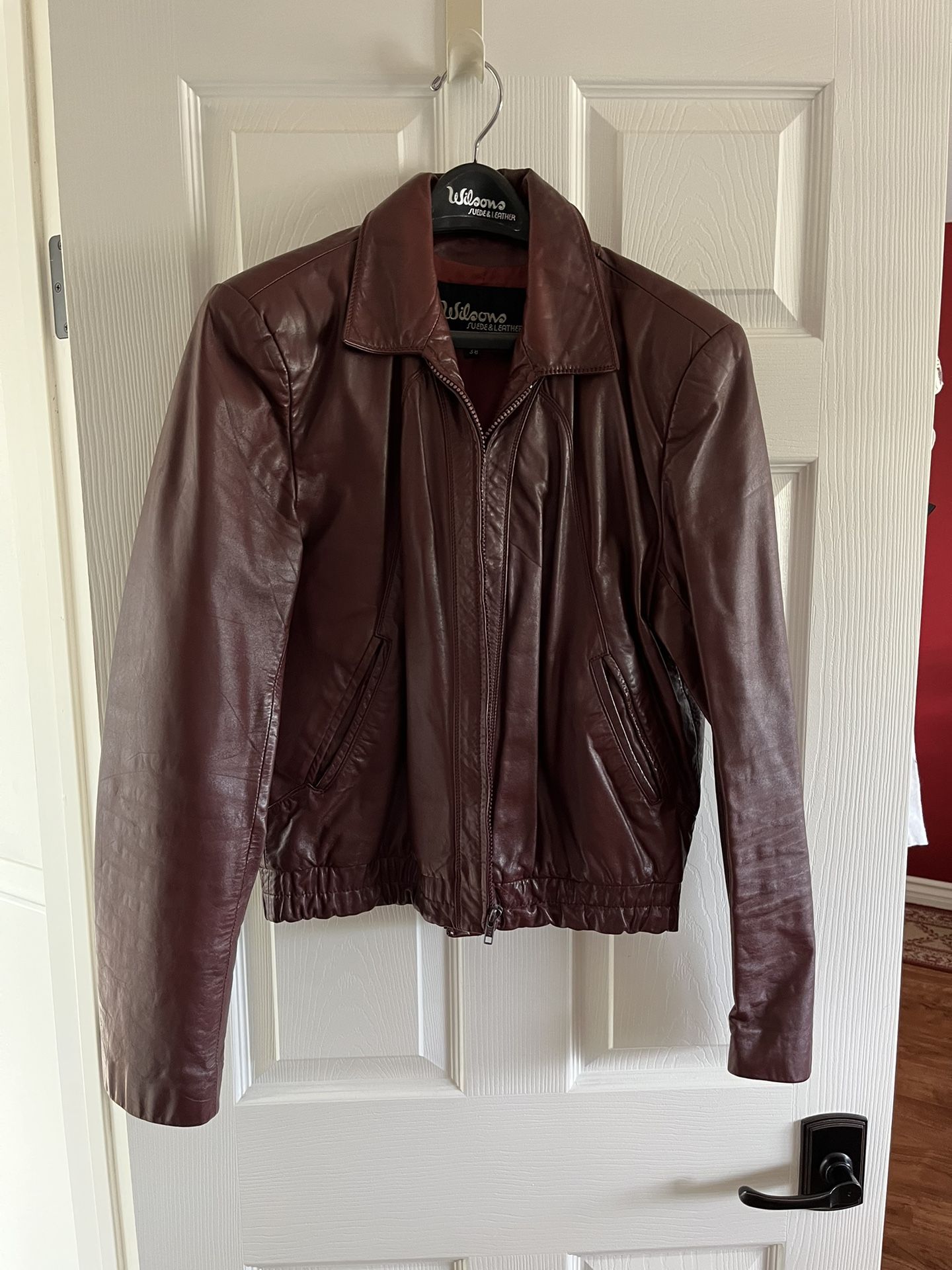Moving Need To Sale Men’s Dress Wilson’s Leather Jacket, Size 38