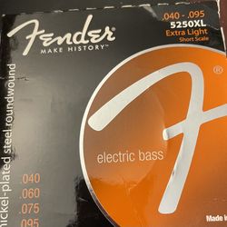 Genuine Fender® Super 5250XL Extra Light Short Scale Bass Strings 073-5250-402 