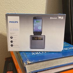 Philips Clock Radio Charging Station With Bluetooth.