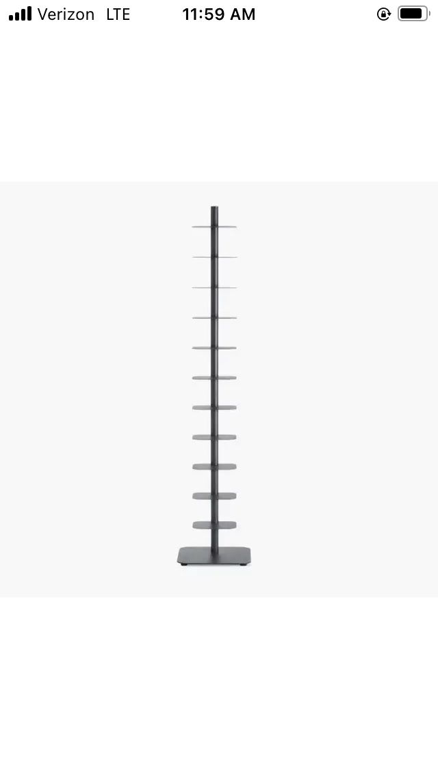 DWR STORY BOOKCASE $445 COAL DESIGN WITHIN REACH EXCELLENT