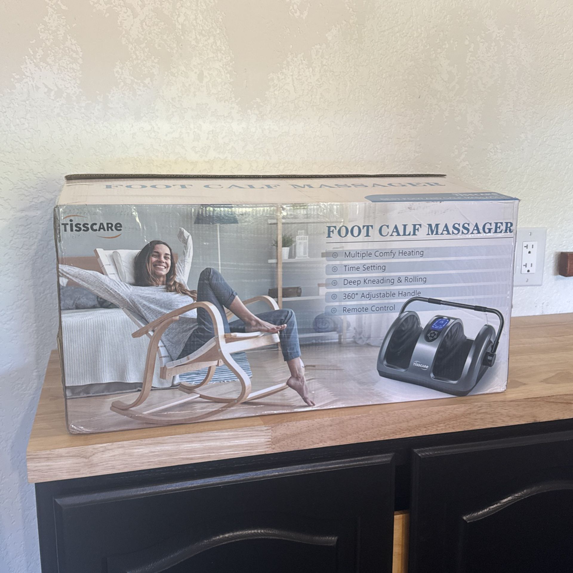 Foot & Calf Massager With Heat     NEW IN THE BOX 