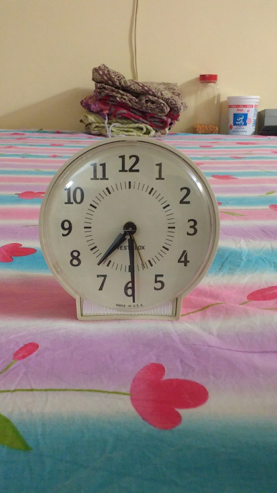 WestClox white alarm clock