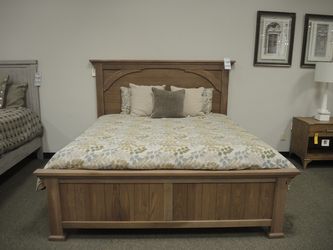 King Panel Bed - Light Brown | Headboard
