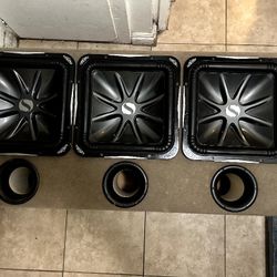 15" Ground Shaker Triple Subwoofer Box with L7 Kickers