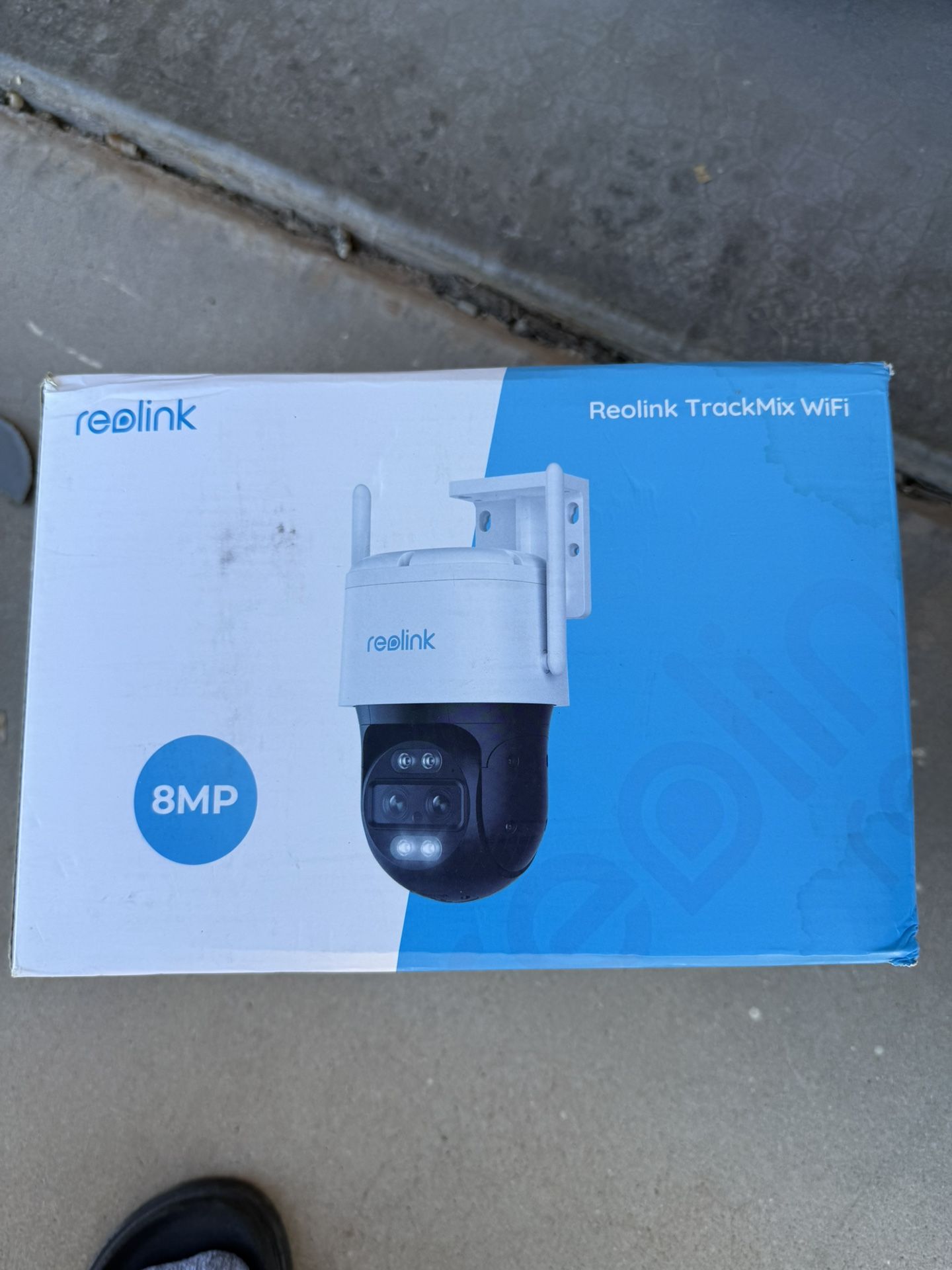 REOLINK 4K Wired WiFi Outdoor Security Camera, 8MP Dual Lens, 360 PTZ Camera, Auto Tracking, 2.4/5GHz Wi-Fi Smart Person/Vehicle/Animal Detection, 6X