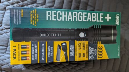 Visit eBay  Feit Electric Flr3000/flex/rp LED 3000 Lumens Flashlight, Men's, Black $64.99  Walmart Free Visit Walmart  SALE Feit Electric 6.6 inch Lon
