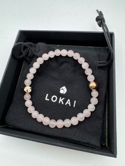 Lokai pink quarts bracelet