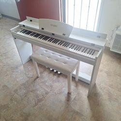 UMOMO U-710 88 Key Digital Piano Keyboard with Piano Bench