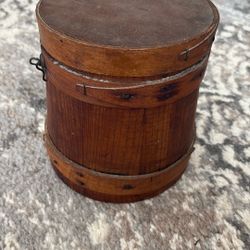 Antique 19th Century England Shaker Sugar Bucket 