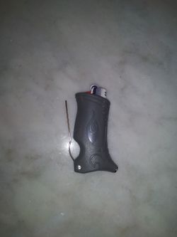 Gray Toker Poker Lighter Sleeve