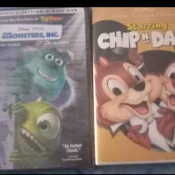 2 Disney Dvd's Monsters Inc New Unopened 