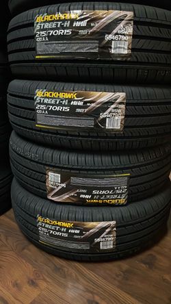 Blackhawk Street-H HH II 215/70R15 Tires – Set of 4 nuevas y garantizadas