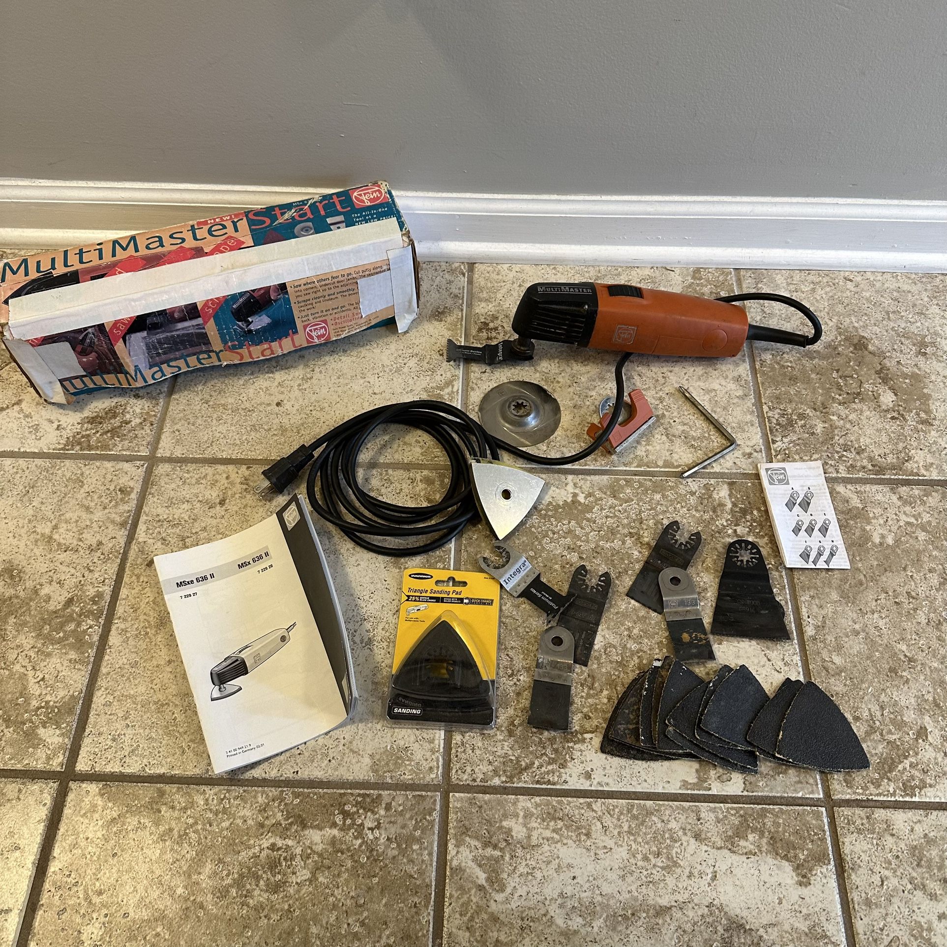 Fein MSx 636 II Oscillating Multi-Tool w/ Accessories