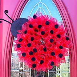 Ladybug Wreath