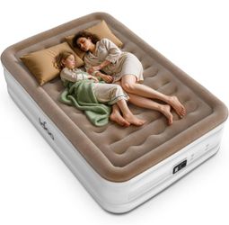 iDOO Full Size Air Mattress with Built in Pump, Inflatable Bed.