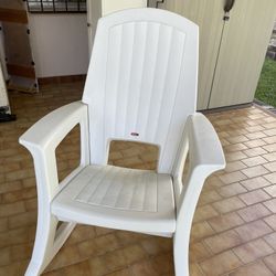 Rocking Chair White Rubbermaid