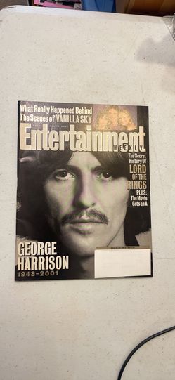 Vintage 2000s Y2K  Entertainment Weekly Magazine Booklet Book George Harrison The Beatles