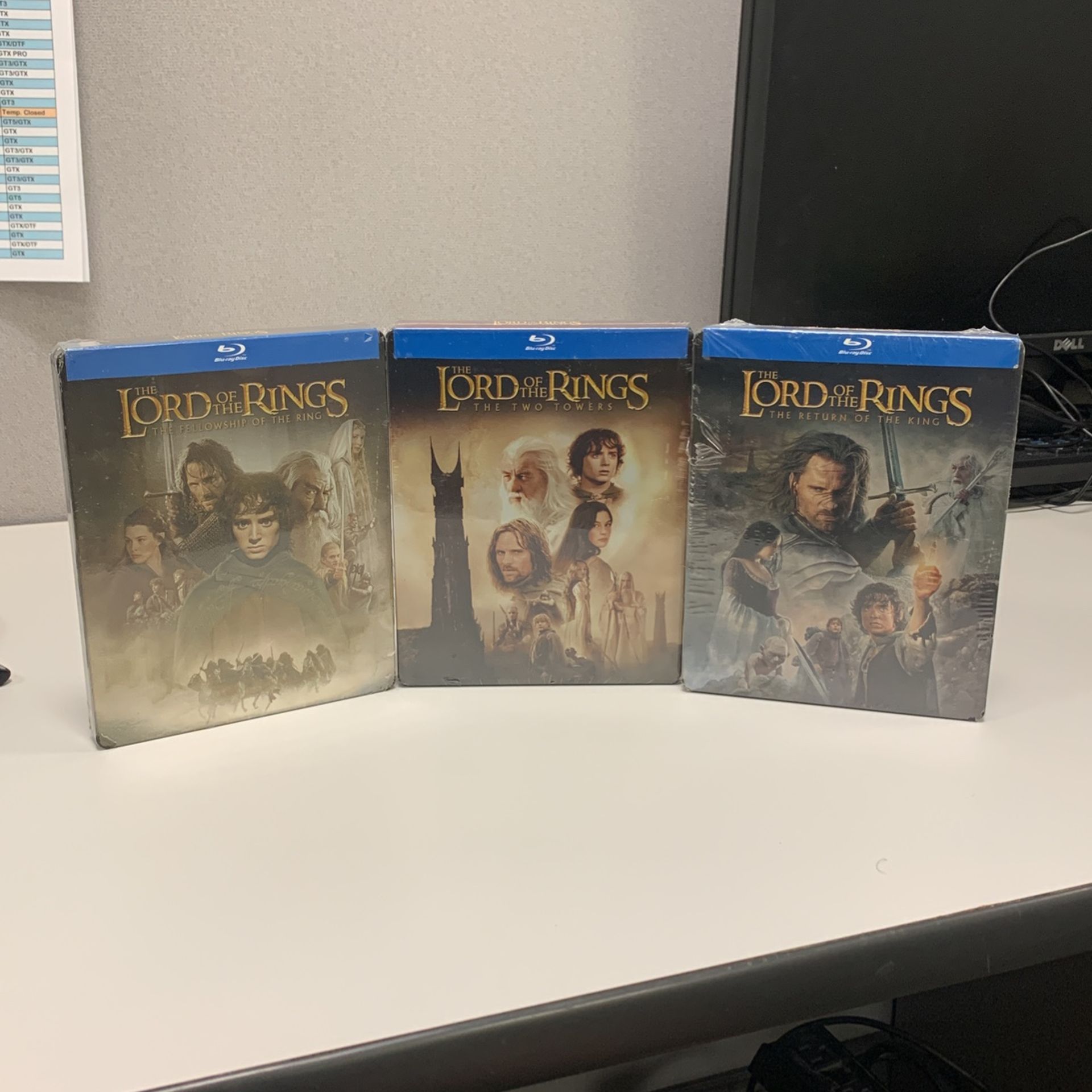 Lord Of The Rings BluRay Trilogy Steelbooks