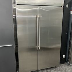 Monogram Side By Side Built In Stainless Steel 48” Refrigerator 