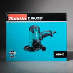 Makita GV5010 5 Inch Corded Disc Sander 4.2 Amp 4500 RPM Lightweight Soft Grip 8.2ft Cord Lock-On