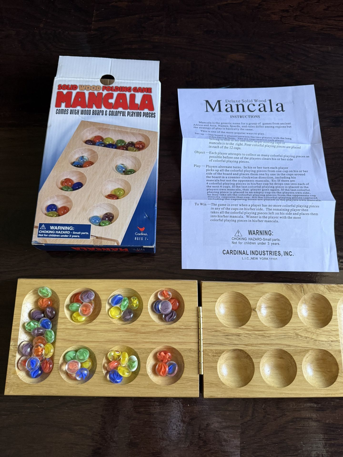 Mancala solid wood Game