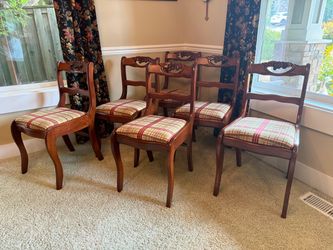SUPERB dining chairs - set of 6 - Duncan Phyfe style - restored - Delivery available