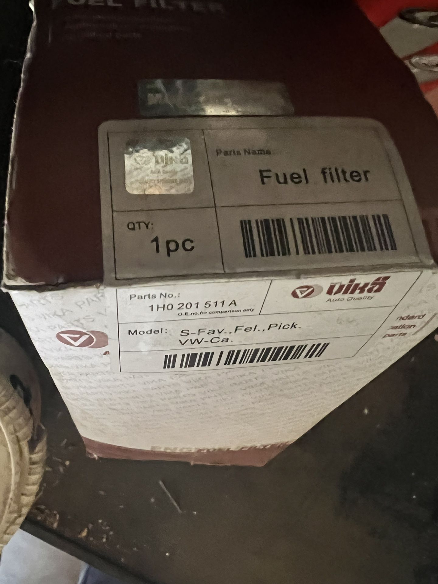 Fuel Filter Vw Audi 1h0201511a