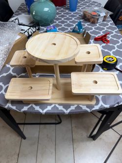 New small Multi-Tiered Wooden Display Stand or small plants or pastries/cupcakes