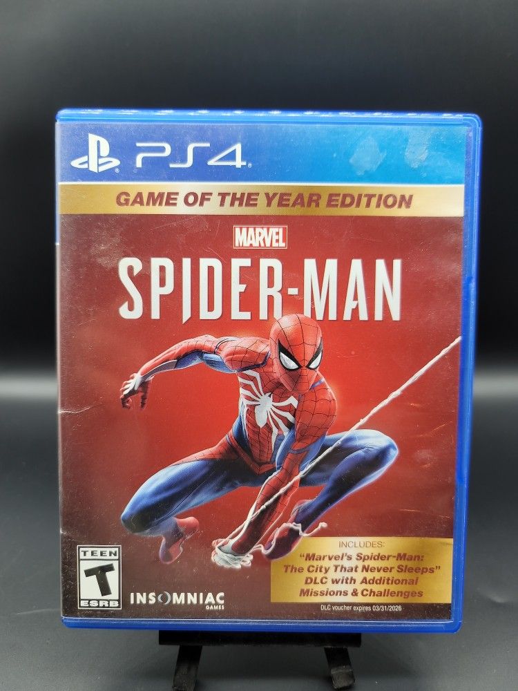 Playstation 4 Spiderman Game Of The Year Edition