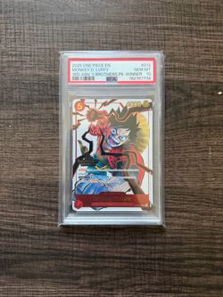 2025 One Piece EN Monkey D. Luffy #012 3rd Anniversary 3 Brothers Pack Winner PSA 10 Gem Mint