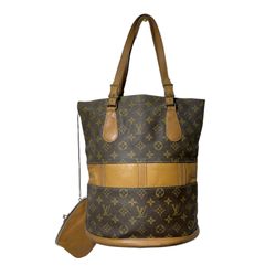 Authentic Vintage Louis Vuitton ~ Monogram Large Leather Bucket Bag ~ READ