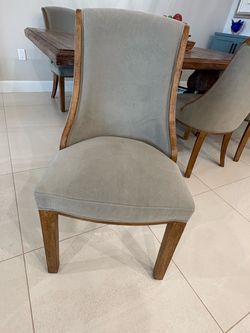 Upholstered Dining Chairs with Wood Frame