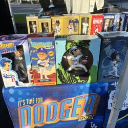 Dodgers Bobbleheads/ Towels/scarfs  For Sale Or Trade PRICES $5-$80