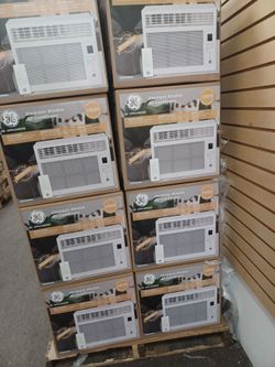 Best deals.  6000btu windows ac's by GE or Haier.  Complete set new with warranty.