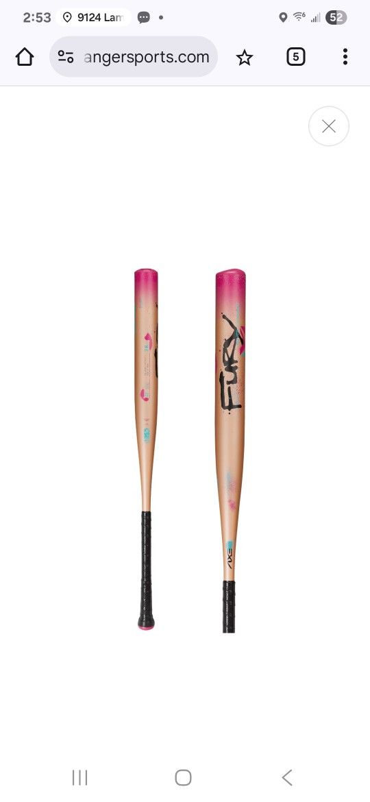 2025 Axe Fury 13" One-Piece Endload USSSA Slowpitch Softball Bat