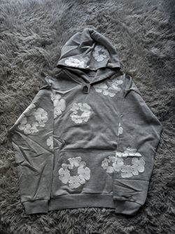 Denim Tears Cotton Wreath Grey Hoodie