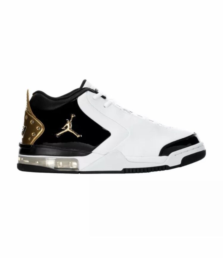 Nike Air Jordan Big Fund Men Size 8Premium Black White Gold CI2216-100 New Retro