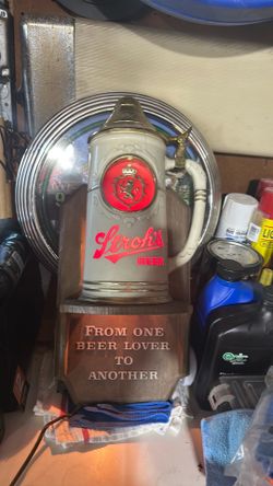 Strohs beer light up sign