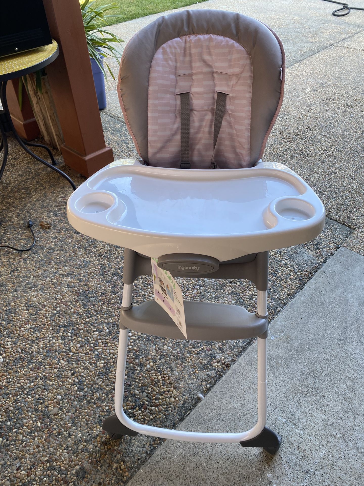 Ingenuity Trio 3-in-1 High Chair, Toddler Chair, and Booster, For Ages 6 Months and Up, Unisex Nash