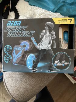 Blue Neon Street Rollers