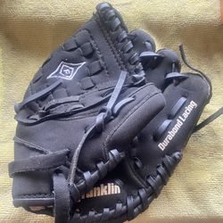 Franklin Baseball Glove Black 4861-9" Durabond Lacing Youth Right Ball