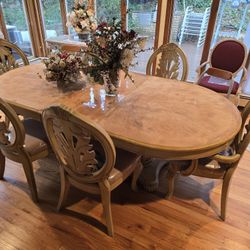 Dining Table With Chairs And Console Table.