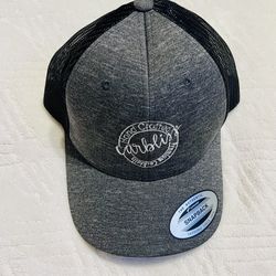 carbliss heather grey mesh trucker hat