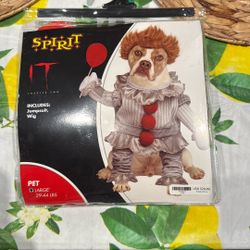 IT Dog Costume clown 