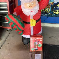Holiday Inflatable Santa claus brand new 4 feet tall new in box. Plainfield, Illinois