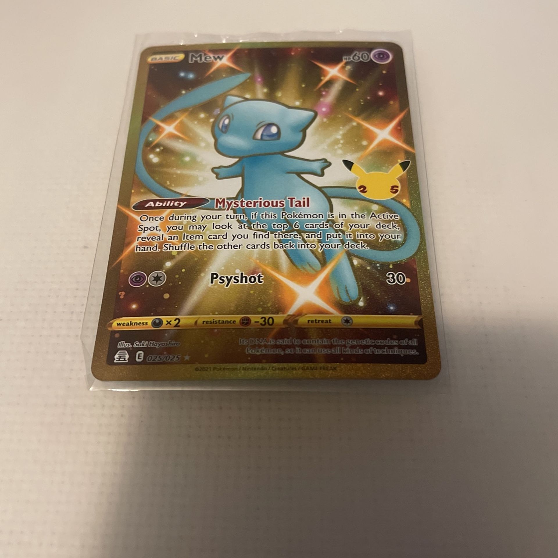 Pokémon Celebration Gold Mew 25/25
