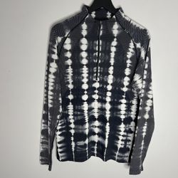 Lululemon Metal Vent Tech Half Zip 2.0 Mens Medium Shibori Dye Classic Navy