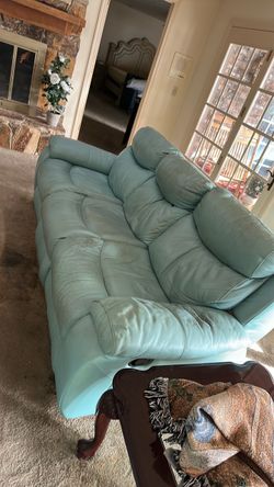 Teal couch